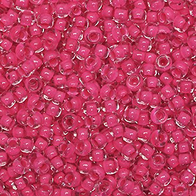 SB6-145L - Preciosa Czech seed beads - Terra Intensive Pink Lined